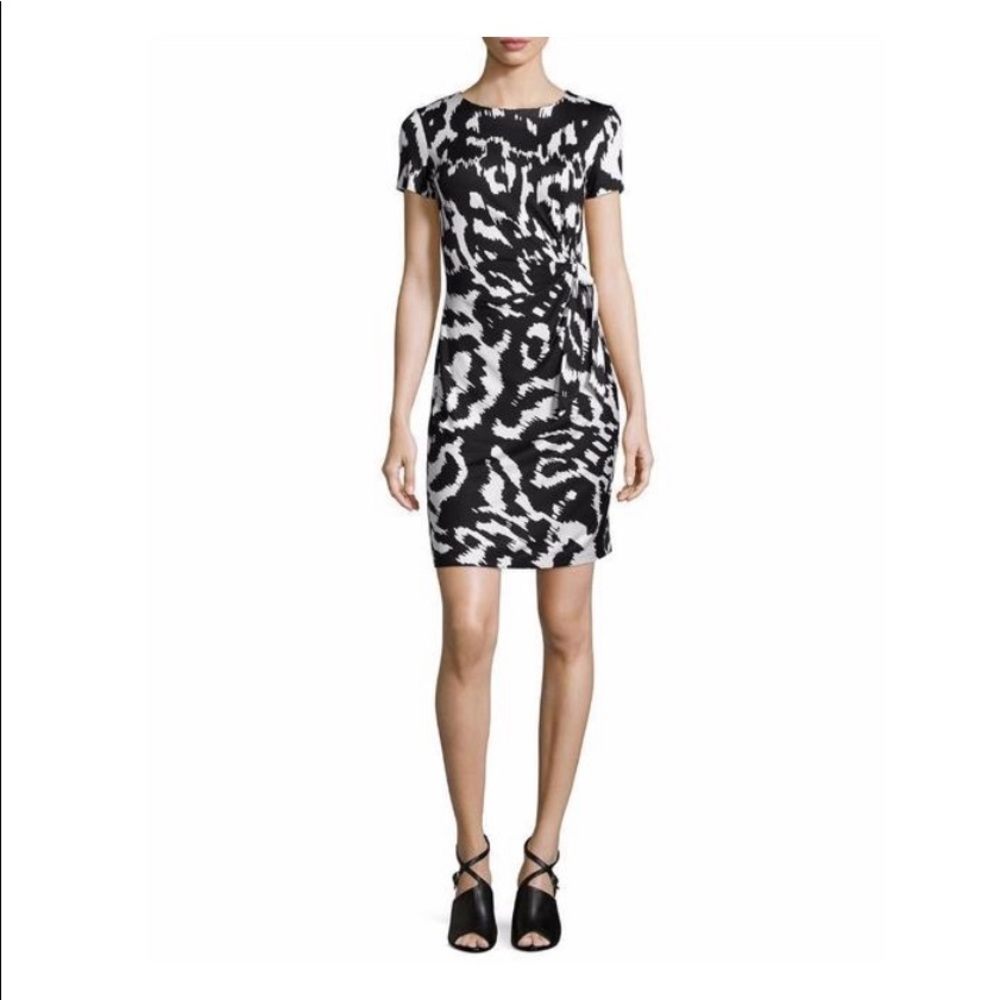 Diane Von Furstenberg Size 0 Zoe Dress Black White